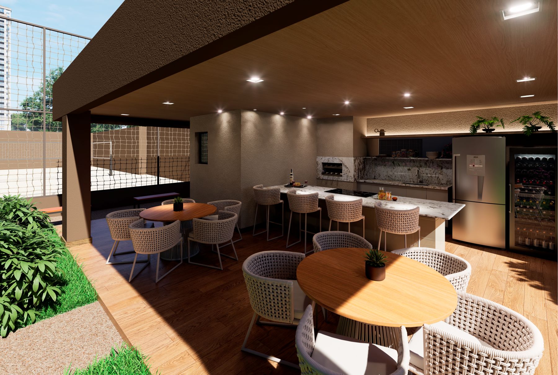 Churrasqueira gourmet — Amani Comfort Home